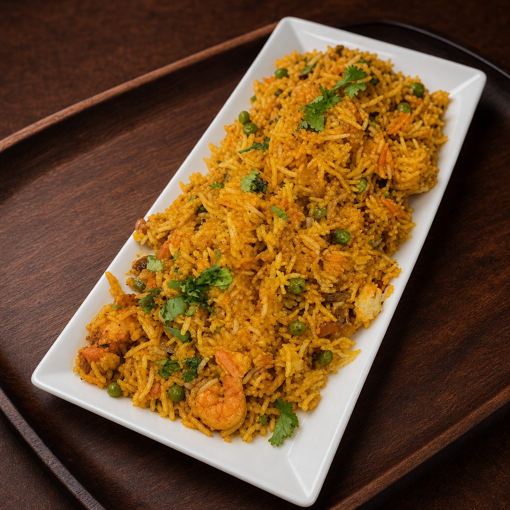 Shrimp Biryani.