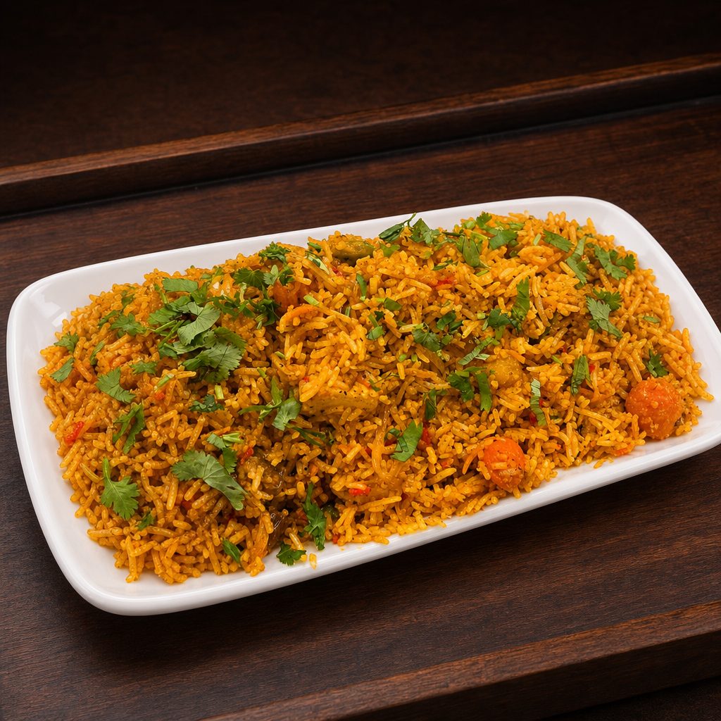 Vegetable Biryani.